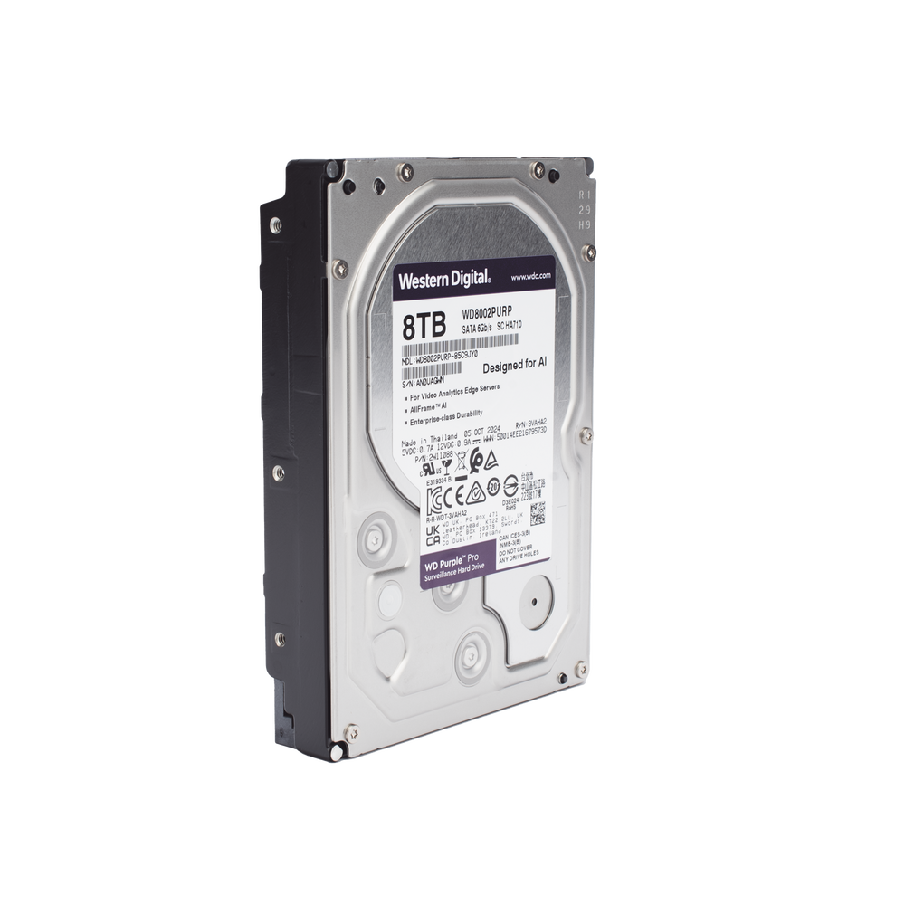 Disco duro WD de 8TB / 7200RPM / Optimizado para soluciones de video inteligente