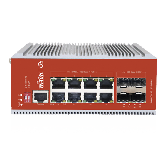 Switch L2+ PoE Industrial / Administración Cloud-Web-CLI / 8 Puertos PoE af/at/bt 100/1000 Mbps / 4 Puertos SFP Gigabit / Presupuesto PoE 460 W / Protocolo ERSP (redundancia enlaces)