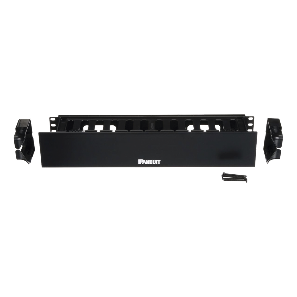 Organizador de Cables Horizontal PatchLink, Sencillo (Solo Frontal), Con Tapa Extendida, Para Rack de 19in, 2UR