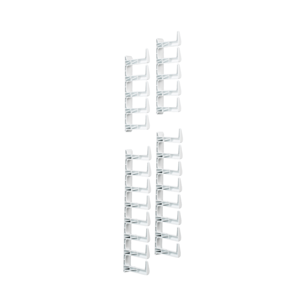 Kit de Dedos Para Administración de Cables en Gabinetes FlexFusion™, de 42 o 45 UR,  Dedos de 100 mm de Longitud, Color Blanco