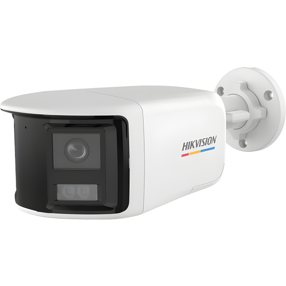 [ColorVu + Panoramica + Dual Light] Bala TURBOHD 3K (5 Megapixel) / Micrófono Integrado / Visión 180° / Imagen a Color 24/7 / 40 mts Luz Blanca + 40 mts IR / Exterior IP67 / WDR