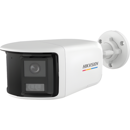 [ColorVu + Panoramica + Dual Light] Bala TURBOHD 3K (5 Megapixel) / Micrófono Integrado / Visión 180° / Imagen a Color 24/7 / 40 mts Luz Blanca + 40 mts IR / Exterior IP67 / WDR