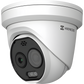 (HIKMICRO) Turret IP Bi-Espectral / Térmica (160 X 120 / 1.8 mm) + Óptica (5 MP / 2 mm ) / Rango: -20°C a 150°C / 8°C Tolerancia / VCA 3.0 (Vehiculo 60 Mts / Humano 20 Mts) / Detección de Fuego y Humo / IP67 / Dual Light /