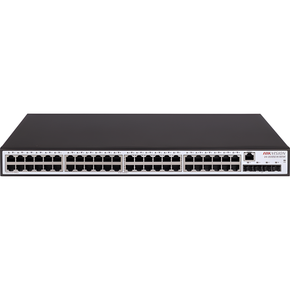 Switch Gigabit / Administrable / 48 Puertos 1000 Mbps / 4 Puertos SFP / Configuración Nube Hik-PartnerPro / Soporta IGMP