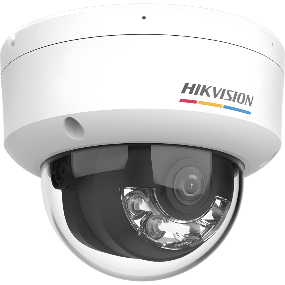 [ColorVu 3.0 + MD 3.0] Domo IP 2 Megapixel / Lente 2.8 mm / 30 mts IR + 30 mts Luz Blanca / Micrófono Integrado / Motion Detection 3.0 / Exterior IP67 / IK08 / dWDR / PoE / Micro SD