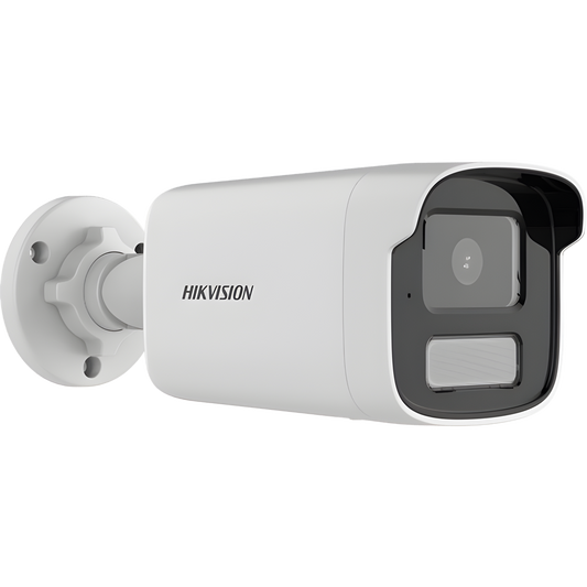 [Dual Light] Bala IP 4 Megapíxel / Lente 4 mm / 50 Mts IR + 50 mts Luz Blanca / ACUSENSE Lite (Detección de Humanos y Vehiculos) / Exterior IP67 / WDR 120 dB / PoE