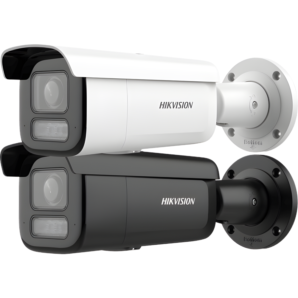 [Dual Light + 2 Micrófonos Integrados] Bala IP 2 Megapixel / Lente Mot. 2.8 a 12 mm / 60 mts Luz Blanca + 60 mts IR / ACUSENSE / Exterior IP67 / IK10 / WDR 120 dB / PoE+  / Alarmas I/O / Micro SD / Metal / IK10 / ACUSEEK
