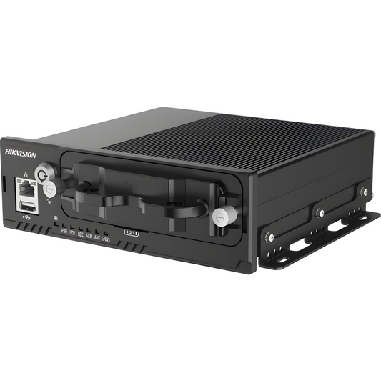 DVR Móvil 1080P (2 Megapixel) / 4 Canales TURBO + 4 Canales IP / GPS integrado / Sensor G / Alarmas I/O / Alimentación 9-36VCC