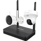 Kit IP Inalámbrico 2 Megapíxel / NVS 4 Canales / 1 Cámara Bala Exterior + 1 Cámara Turret Interior con Lente 2.8 mm y Dual Light / Audio Bidireccional (Micrófono y Bocina) / Soporta Micro SD de 512 GB