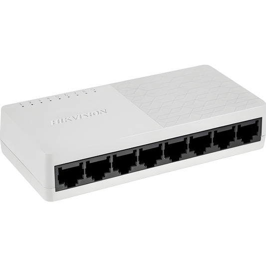 Switch No Administrable de Escritorio de 8 Puertos / Fast Ethernet  10 / 100 Mbps / Diseño Compacto y Estetico