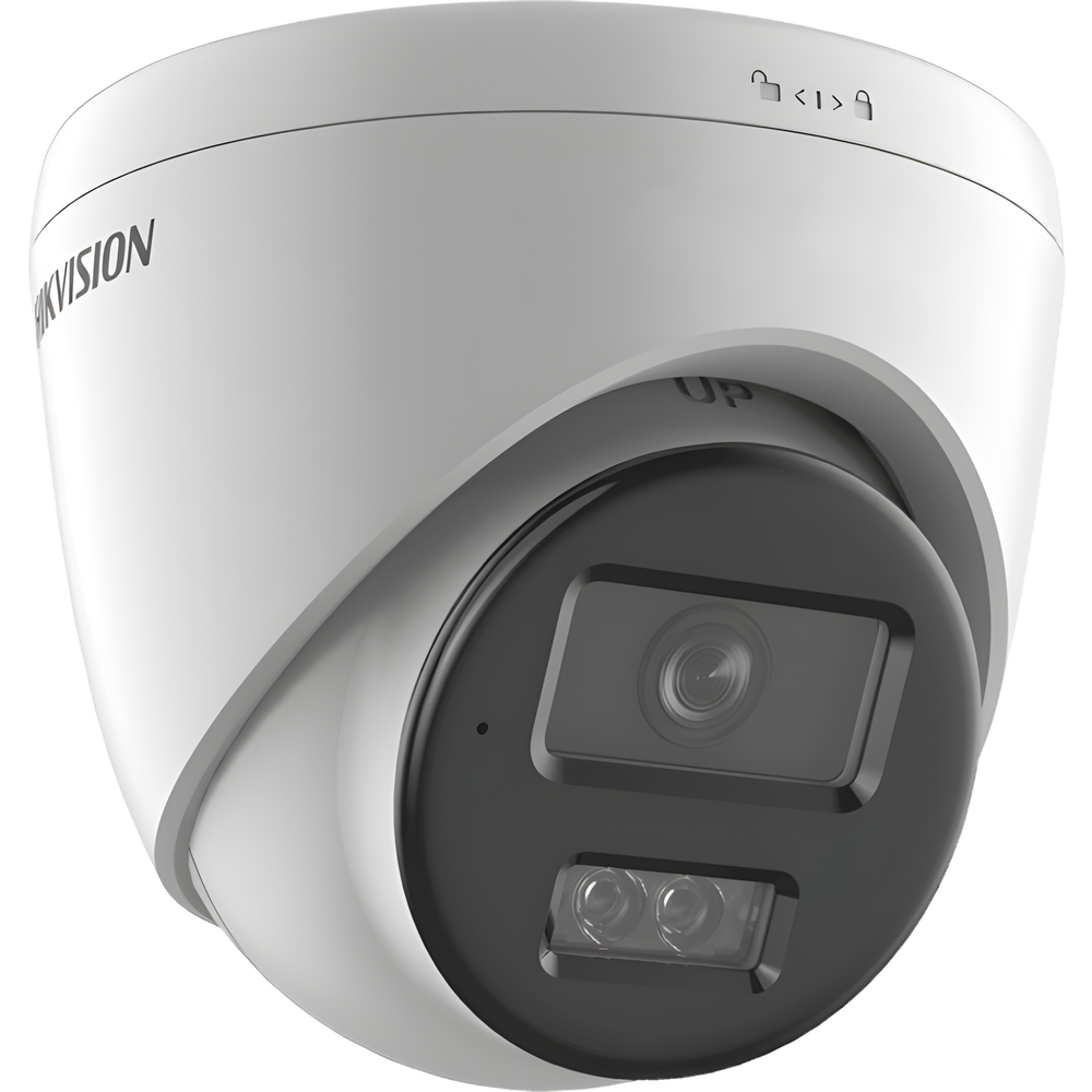 [Dual Light] Turret IP 6 Megapixel / Lente 2.8 mm / 30 mts IR + 30 mts Luz Blanca / Micrófono Integrado / ACUSENSE Lite / Exterior IP67 / H.265 / PoE / ONVIF / Micro SD