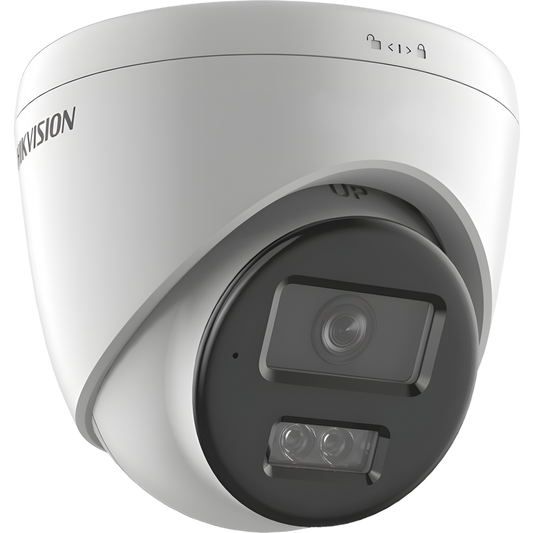 [Dual Light] Turret IP 6 Megapixel / Lente 2.8 mm / 30 mts IR + 30 mts Luz Blanca / Micrófono Integrado / ACUSENSE Lite / Exterior IP67 / H.265 / PoE / ONVIF / Micro SD