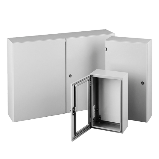 Gabinete Eléctrico de Control (Línea Concept) de 508x508x203 mm NEMA 4/12, Acero Color Gris Claro