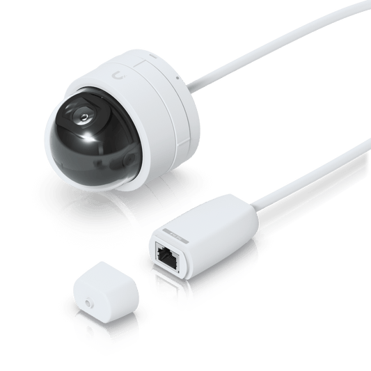Cámara IP UniFi G5 Domo Ultra, de bajo perfil para interior, 2K (4MPX), ángulo amplio 102.4°, visión nocturna IR hasta 20 mts, detección de eventos, para pared o techo