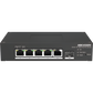 Switch PoE+ Industrial de Escritorio / Administrable / 4 Puertos 10/100 Mbps PoE+ / 1 Puerto 1000 Mbps Uplink / 1 Puertos SFP  /  Configuración Nube Hik-PartnerPro / Modo Extendido hasta 300 Metros / 60 Watts
