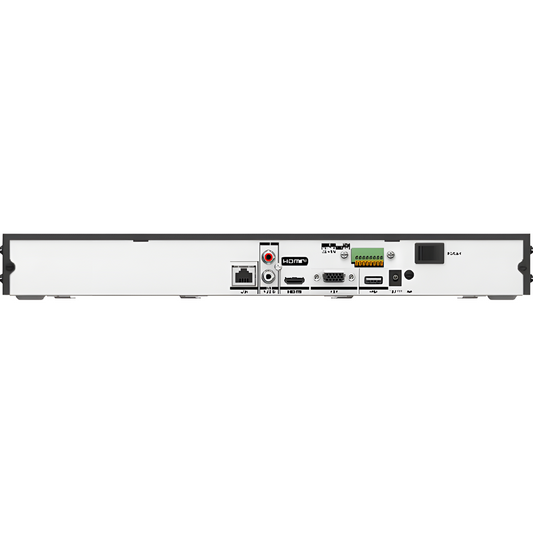 NVR 8 Megapixel (4K) (Compatible con Cámaras ACUSENSE) / 8 canales IP / 8 Puertos PoE+ / 1 Bahía de Disco Duro / Salida de Vídeo en 4K / 300 Metros PoE Modo Extendido