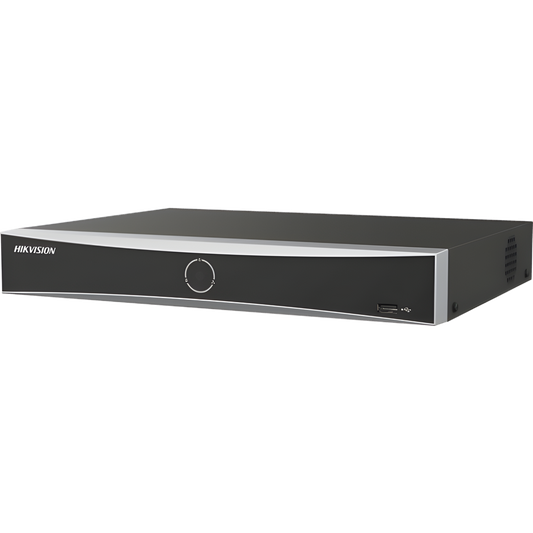 [Acusearch] NVR 12 Megapixel (4K) / 16 canales IP / AcuSense (Evita Falsas Alarmas) / Reconocimiento Facial / 1 Bahía de Disco Duro  / HDMI en 4K / Sin Puertos PoE+