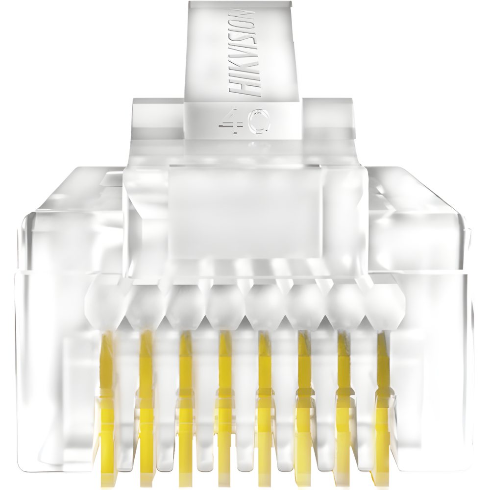 Bote con 100 Piezas de Plug Modular RJ45 / Cat 5e / Chapado en Oro a 15 Micras / Sin Blindaje / Facil Instalación / Uso Interior / Soporta Norma TIA-568B / Cumple con RoHS 2.0