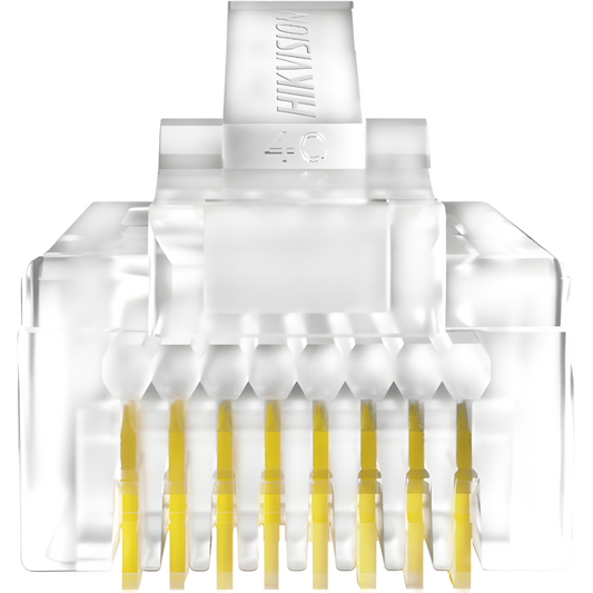 Bote con 100 Piezas de Plug Modular RJ45 / Cat 5e / Chapado en Oro a 15 Micras / Sin Blindaje / Facil Instalación / Uso Interior / Soporta Norma TIA-568B / Cumple con RoHS 2.0
