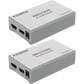 Kit Extensor de Video y Audio HDMI / 4K (3840×2160) a 60 Hz / Hasta 120 m (393.7 ft) con Cat 6 / Cero Latencia / Plug-and-Play / Transmisor y Receptor