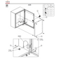 Gabinete de Acero Inoxidable 304L ASR IP66 1000x800x300 mm / 2 Cerraduras / Montaje Placa 2 mm