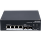 Switch Industrial con UPS / Administrable Gigabit / 3 Puertos Gigabit PoE+ (30 W) + 1 Puertos Gigabit PoE++ (90 W) / 2 Puertos SFP / 120 W Total / 48 a 57 VCD / Ideal para Proyectos / 300 Metros de Distancia