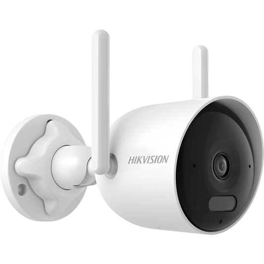 Bala IP 2 Megapixel / Lente 2.8 mm / Dual Light (30 mts IR + 30 mts Luz Blanca) / Wi-Fi 6 / ACUSENSE / Audio Bidireccional (Micrófono y Bocina) / IP66 / dWDR