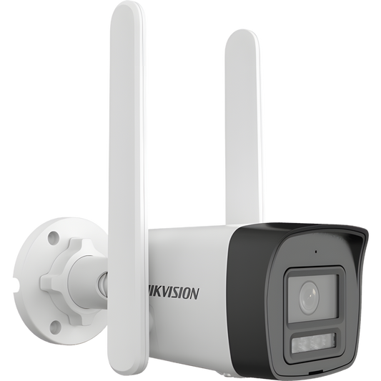 [Dual Light + 4G] Bala IP 4 Megapixel / Lente 2.8 mm / 30 mts IR + 30 mts Luz Blanca / Micrófono Integrado / ACUSENSE Lite / Exterior IP67 / H.265 / Micro SD