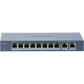 Switch PoE+ / No Administrable / 7 Puertos 10/100 Mbps 802.3 af/at (30 W) / 1 Puerto 10/100 Mbps Hi-PoE (90 W)  / 2 Puertos 1000 Mbps Uplink / Modo Extendido hasta 300 Metros / 110 Watts