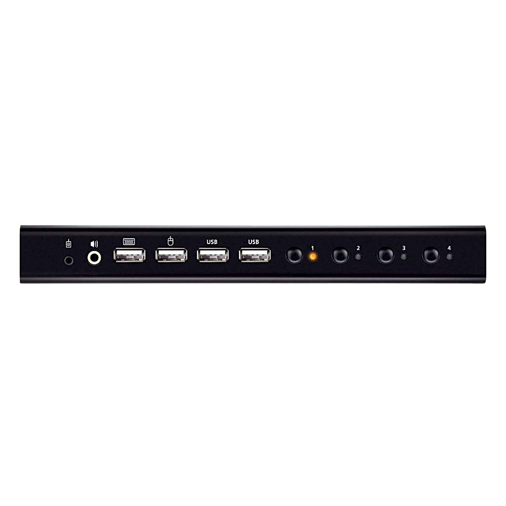Switch KVMP USB HDMI 4witch KVM HDMI 4 Puertos | 4K DCI | USB 2.0 | Hotkeys | Video DynaSync | Plug & Play