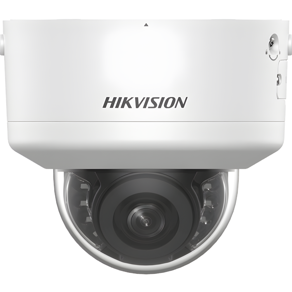 Domo IP 4 Megapixel / Lente Mot. 2.7 a 13.5 mm / Dual Light (40 mts IR + 40 mts Luz Blanca  / Exterior IP66 / IK10  / Audio y Alarma I/O / PoE+ / ONVIF / Micro SD / 4 Analíticos: AcuSense, Deteccion Facial, Conteo de Personas por Cruce y Zona
