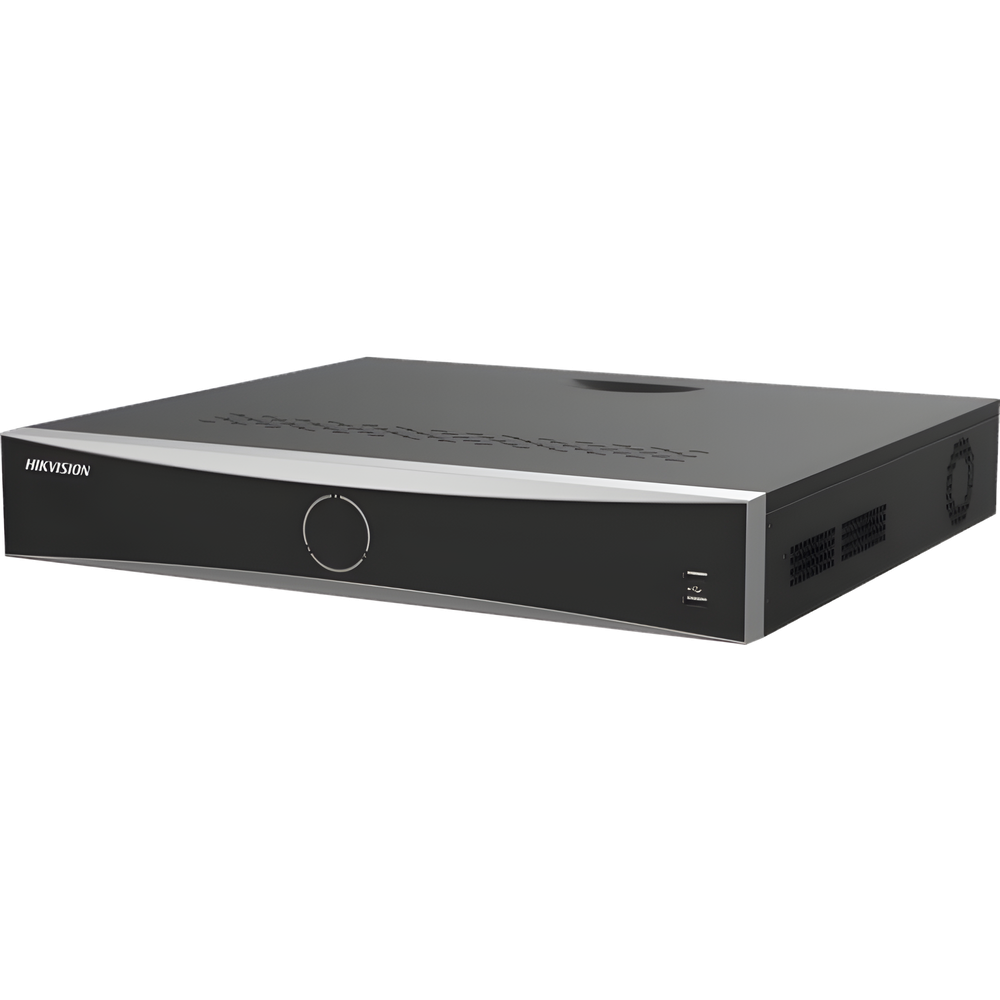 [Acusearch] NVR 12 Megapixel (4K) / 32 canales IP / AcuSense (Evita Falsas Alarmas) / Reconocimiento Facial / 4 Bahías de Disco Duro /  HDMI en 4K / Alarmas I/O