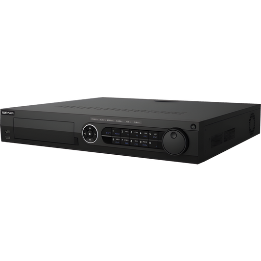 DVR 4K/8MP 16 Canales TurboHD  + 18 Canales IP / 4 Bahías de Disco Duro / Audio por Coaxitron / AcuSense / 16 Entradas de Alarma / 2 Salida de Video Independiente