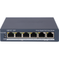 Switch Gigabit PoE+ / Administrable / 4 Puertos 1000 Mbps PoE+ / 2 Puertos 1000 Mbps Uplink / Configuración Nube Hik-PartnerPro / Modo Extendido hasta 300 Metros / 45 Watts