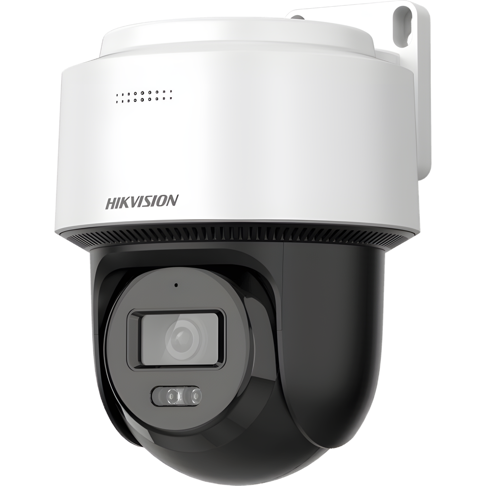 [FlexVu]  Domo PT IP 4 Megapixel / Lente 4 mm  / Dual Light (30 mts IR + 30 mts Luz Blanca)  / Autoseguimiento en Humanos / PoE / IP66 / Micrófono y Bocina Integrado (Audio de Dos Vías) / Micro SD / Incluye Montaje de Pared o Techo /