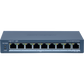 Switch Administrable PoE+ / 8 puertos 100 Mbps PoE+ / 1 puerto 1000 Mbps de Uplink / PoE hasta 300 Metros / Conexión Remota desde Hik-ParnerPro / 110 W