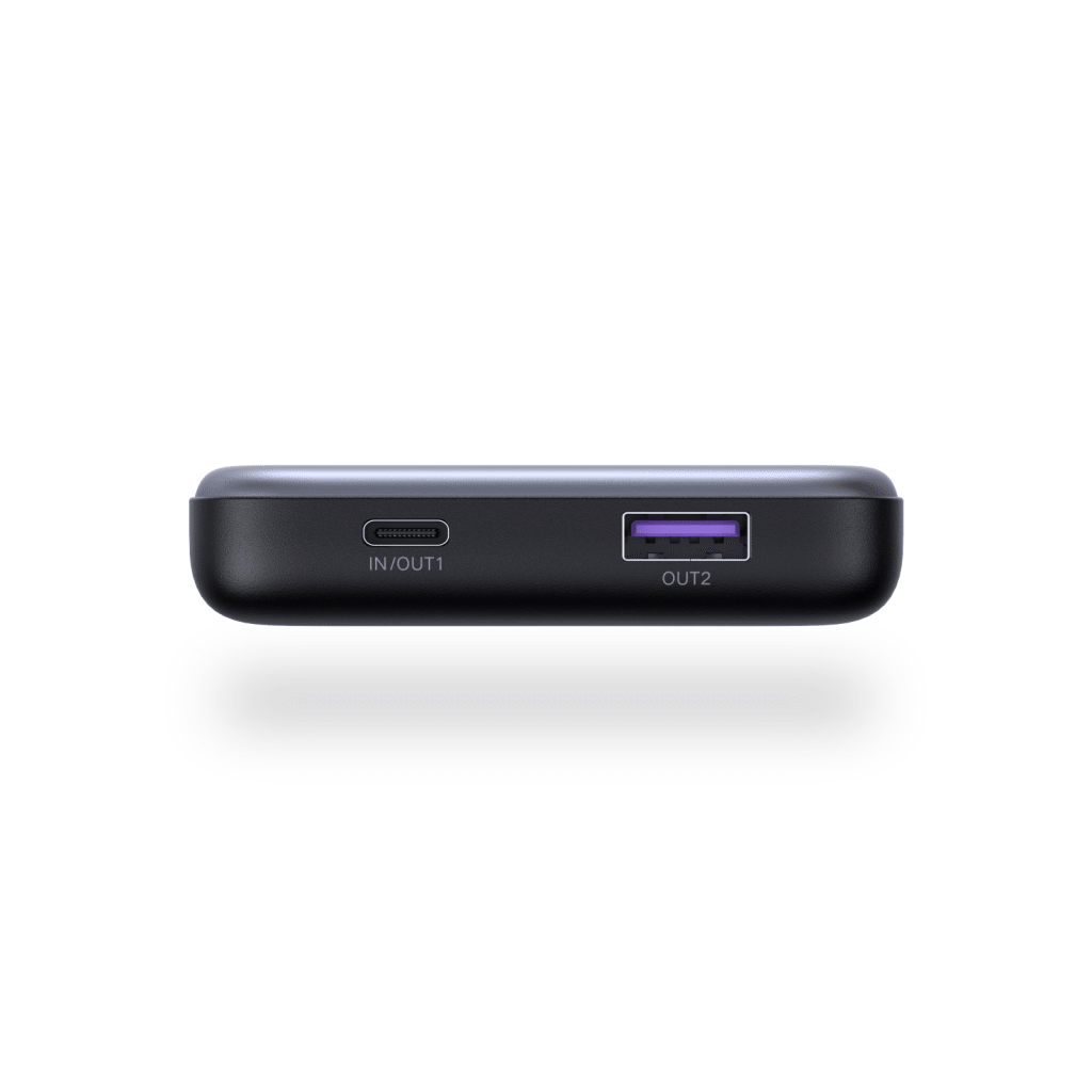 Power bank Ultradelgado  10000mAh / 20W Máximo / Puerto USB-C PD3.0 PPS / Puerto USB-A 22.5W / Batería Polímero de Litio / Pantalla Digital / Carga Rápida 3 Horas / Protocolos Múltiples / Protección