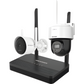 Kit IP Inalámbrico 4 Megapixel / NVS 4 Canales / 1 Cámara Bala Exterior + 1 Cámara Turret Interior con Lente 2.8 mm y Dual Light / Audio Bidireccional (Micrófono y Bocina) / Soporta Micro SD de 512 GB