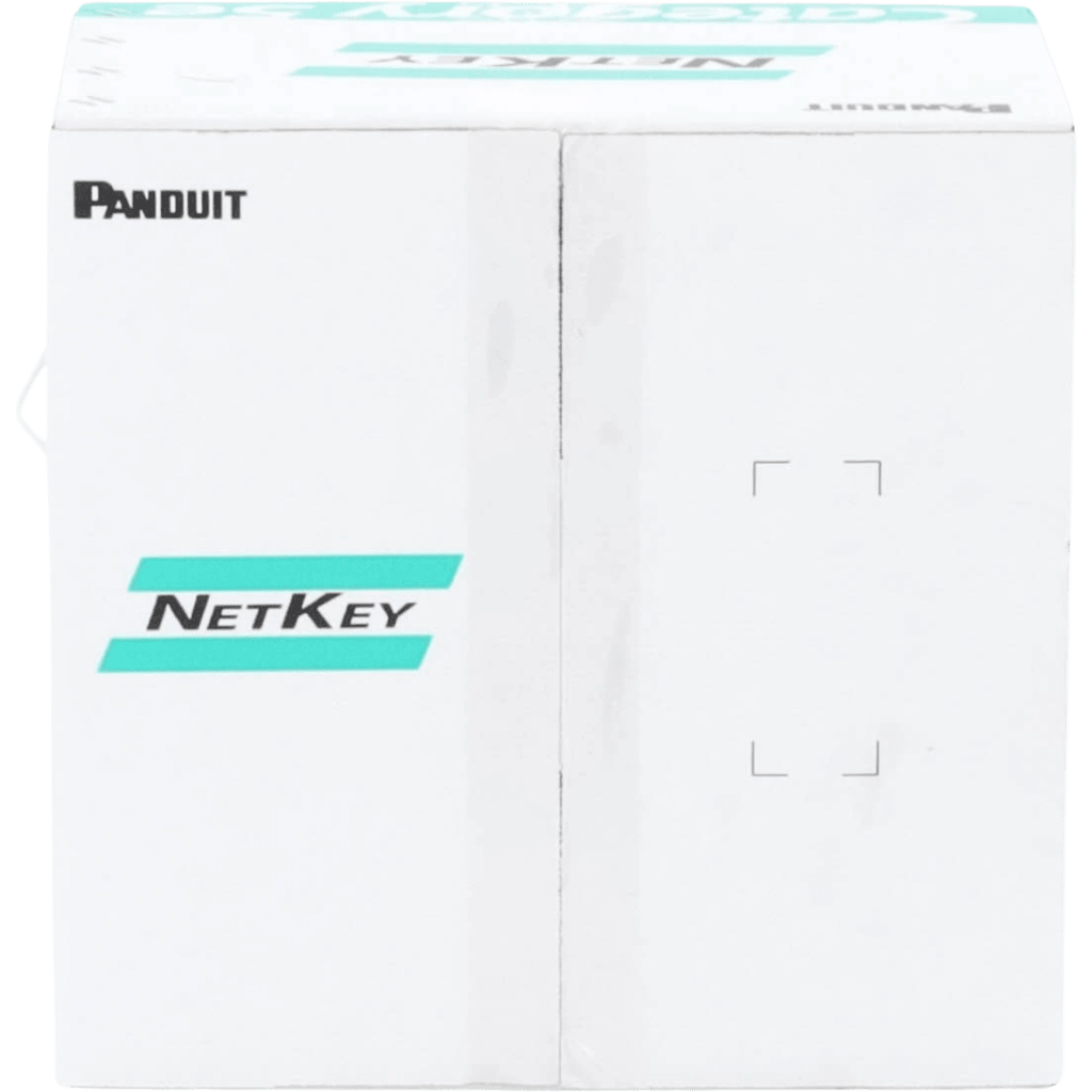 Bobina de Cable UTP 305 Metros (1000 Pies) de Cobre, NetKey, Gris Claro, Categoría 5e (24 AWG), PVC (CM), de 4 Pares