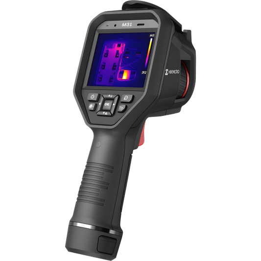 M31 - Cámara Termográfica Portátil Dual / Lente Térmico 9.7 mm (384 x 288) / Lente Óptico (8 Megapixel) / WiFi / IP54 / Ranura MicroSD hasta 64 Gb  / Hasta 5 Horas de Funcionamiento Continuo