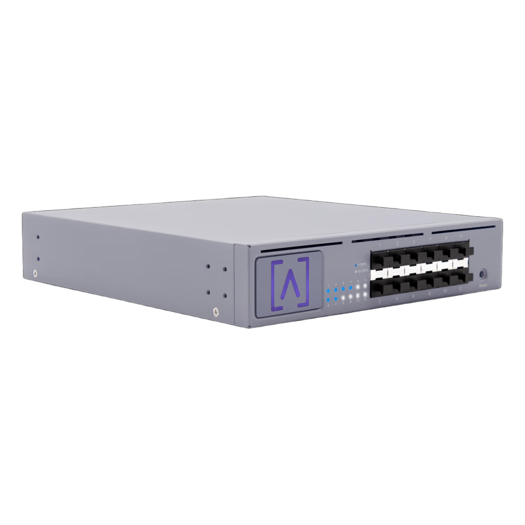 Switch de Distribución 12 Puertos SFP+ / 240 Gbps Capacidad de Switching / 120 Gbps Throughput No-Bloqueante / Gestión Cloud / Bluetooth / Rackmount y Wallmount / VLAN Stacking / Rate Limiting