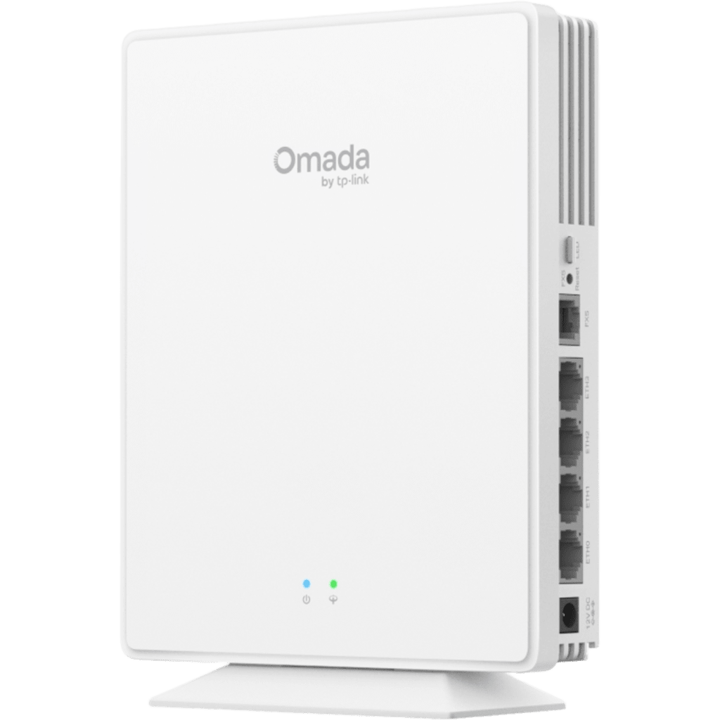 Access Point GPON AX1800 Desktop Wi-Fi 6 / 1.8 Gbps / 1x GPON + 4x Gigabit + 1x FXS / 120+ Clientes / Omada SDN / Mesh / Seamless Roaming