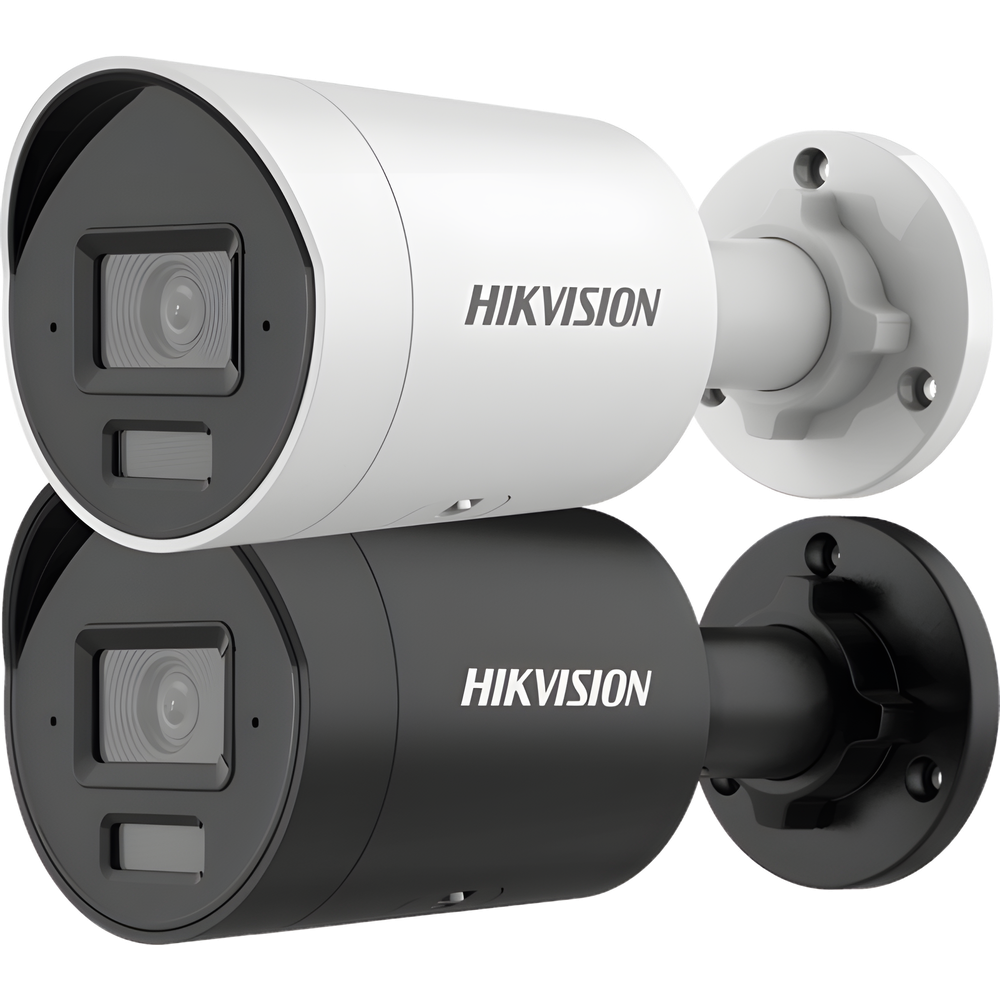 [Dual Light + 2 Micrófonos Integrados] Bala IP 4 Megapixel / Color Negro / Lente 2.8 mm / 40 mts Luz Blanca + 40 mts IR / ACUSENSE / Exterior IP67 / WDR 120 dB / PoE / ONVIF / Micro SD / Metal / ACUSEEK