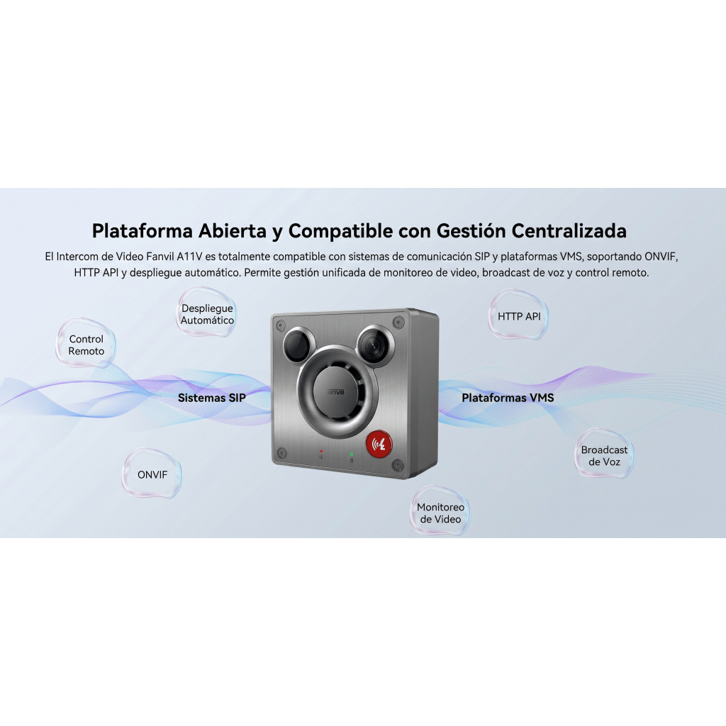 Video Intercom IP para Exterior / Cámara 4 Megapixel (1080p) / HDR e Iluminación IR / Altavoz 5W y Doble Micrófono con Reducción de Ruido / Panel Acero Inoxidable y Cuerpo Aluminio / IP66 e IK10 / PoE+ / 2 Líneas SIP