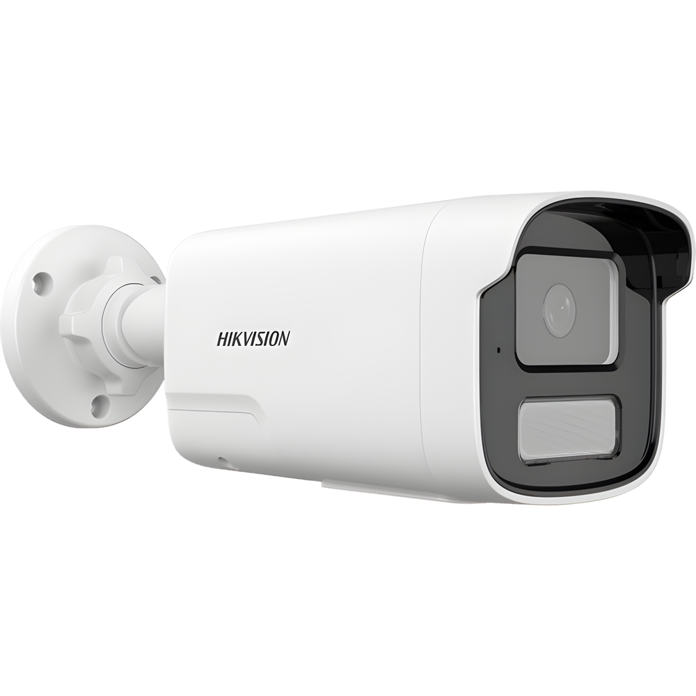 Cámara IP Bala 4 Megapixel (2560×1440) / Smart Hybrid Light IR+White Light 50 m (164 ft) / Detección Humana y Vehicular / Audio Bidireccional Integrado / WDR 120 dB / IP67 / PoE / H.265+ / Slot microSD 512 GB