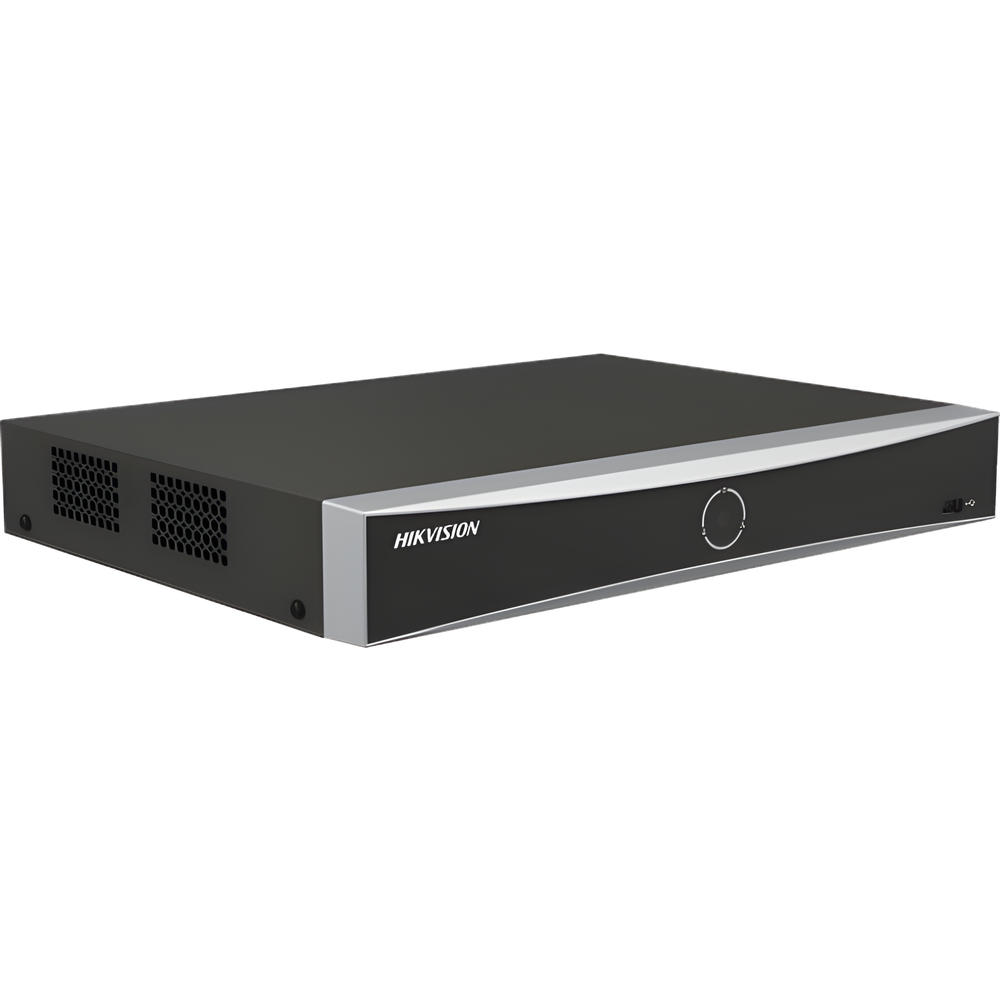 [Acusearch] NVR 12 Megapíxel (4K) / 8 canales IP / 8 Puertos PoE+ / Reconocimiento Facial / AcuSense (Evita Falsas Alarmas) / 1 Bahías de Disco Duro / HDMI en 4K / 300 Metros PoE Modo Extendido