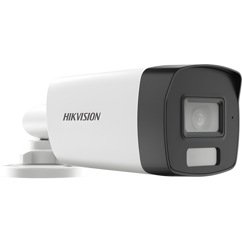 [Dual Light + ColorVu] Bala TURBOHD 3K (5 Megapixel) / Lente 2.8 mm / 40 mts IR + 40 mts Luz Blanca  / Gran Angular 104.5° / Exterior IP67 / Micrófono Integrado / dWDR / 4 Tecnologías