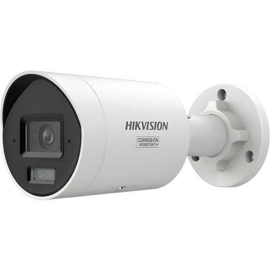 [Dual Light ] Bala IP 12 Megapixel (UHD) / Lente 2.8 mm / 40 mts Luz Blanca + 40 mts IR / ACUSENSE / Exterior IP67 / WDR 120 dB / PoE  / Micro SD / Metal / ACUSEEK / Captura Facial / NEMA 4X (Anticorrosión)