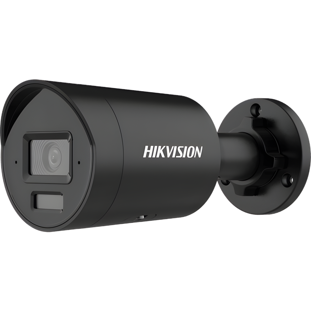 [Dual Light + 2 Micrófonos Integrados] Bala IP 4 Megapixel / Color Negro / Lente 2.8 mm / 40 mts Luz Blanca + 40 mts IR / ACUSENSE / Exterior IP67 / WDR 120 dB / PoE / ONVIF / Micro SD / Metal / ACUSEEK