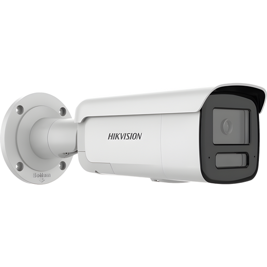 [Dual Light + ColorVu 3.0 + HikAI] Bala IP 4 Megapixel / Lente 4 mm / 60 mts IR + Luz Blanca / Exterior IP67 / Estrobo Azul y Rojo / WDR 130 dB / ACUSENSE 3.0 / Metal / NEMA 4X / ACUSEEK